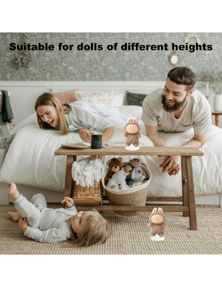 Soporte para muñecas ajustable Lyreh - 3 piezas, blanco