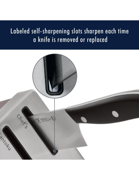 Juego de Cuchillos Henckels Classic 15 piezas con Bloque Autoafilado