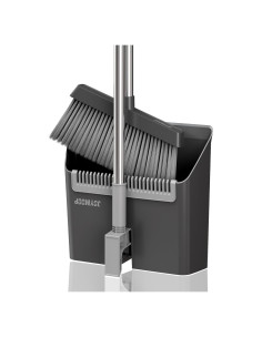 Escoba y Recogedor JOYMOOP Negro 60" (152.4 cm) Cerdas Nylon