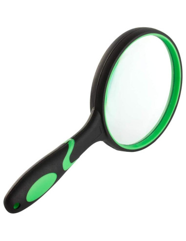 Lupa de Mano Rongon 10X con Lente de Vidrio 100mm Verde