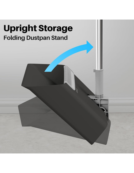 Escoba y Recogedor JOYMOOP Negro 60" (152.4 cm) Cerdas Nylon