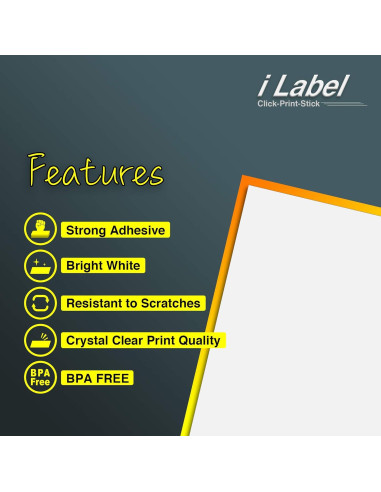 Etiqueta Adhesiva Hoja Completa BETCKEY 21.6x27.9 cm 150 Hojas