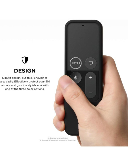 Funda Silicona elago R2 Slim para Control Remoto Apple TV 4K - Negro