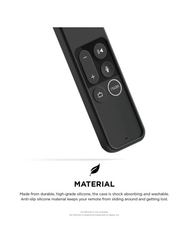 Funda Silicona elago R2 Slim para Control Remoto Apple TV 4K - Negro