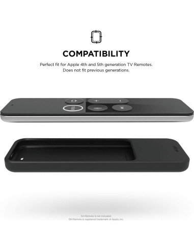 Funda Silicona elago R2 Slim para Control Remoto Apple TV 4K - Negro