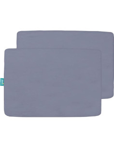 Juego de Sábanas Biloban para Pack and Play, 4 Piezas, Gris 2