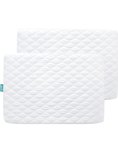 Juego de Sábanas Biloban para Pack and Play, 4 Piezas, Gris