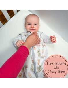 Saco de Sueño LollyBanks Osito Algodón Orgánico 0-6 Meses 2