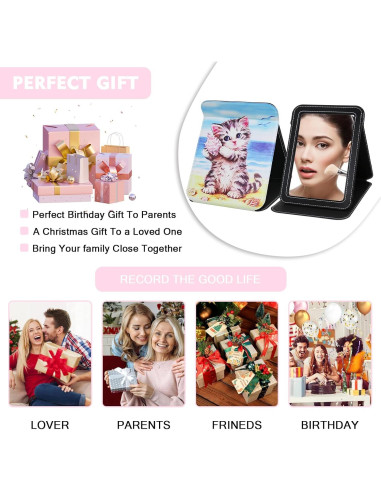 Espejo de Viaje Plegable GLINTZ 16.5x22.6 cm Ajustable