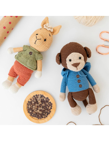 200 Botones de Madera de Coco 12.5mm Mozeat Lens Marrón