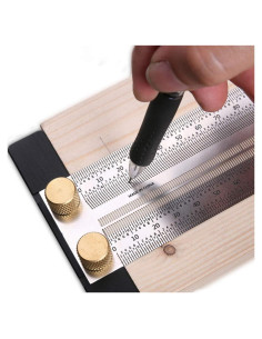 Regla en T de Acero Inoxidable QeeHeng 120mm Alta Precisión