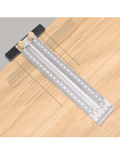 Regla en T de Acero Inoxidable QeeHeng 120mm Alta Precisión 2