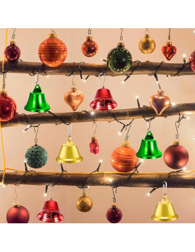 30 Campanas de Latón Pequeñas Gejoy para Manualidades 4.2 cm