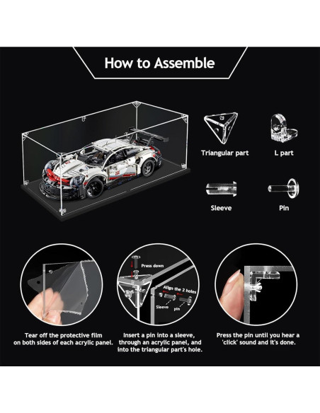 Caja de Exhibición Acrílica AAABOX 35x30x15cm para LEGO