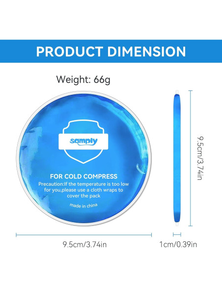 Paquetes de Gel Frío Reutilizables Samply - 4 Mini Paquetes