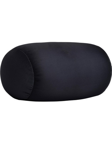 Almohada de Cuello Microperlas FABSKIY 30x18cm Suave Negra