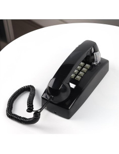 Teléfono de Pared Retro Artisam Negro, Analógico 0.90 kg 2
