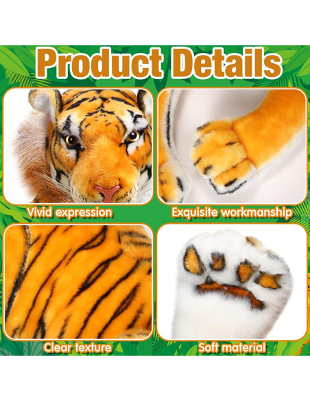 Juguete de Peluche Tigre Gigante Syhood 70 cm Regalo Ideal