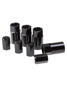 Cubierta de Válvula de Rueda KarParts360 | Juego de 4 | Aluminio Negro