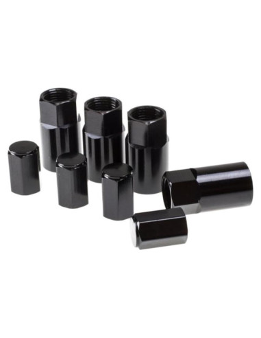 Cubierta de Válvula de Rueda KarParts360 | Juego de 4 | Aluminio Negro