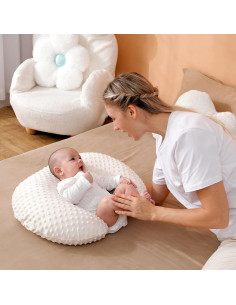 Funda de Almohada de Lactancia Aullar Beige 100% Poliester 2