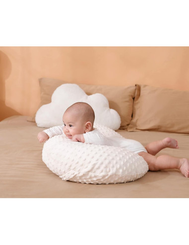Funda de Almohada de Lactancia Aullar Beige 100% Poliester