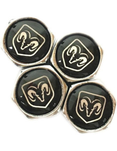 Tapas de Válvula de Neumático Dodge Ram Cromo - 4 Piezas 2