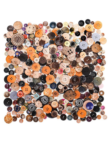 Botones de Madera Tosnail 1200 Piezas para Manualidades