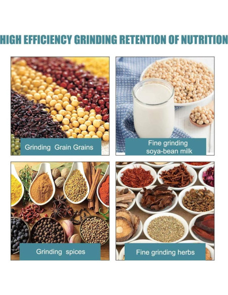 Molino de Grano Eléctrico LILYPELLE 3000W para Maíz y Cereales