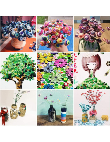 Botones de Madera Tosnail 1200 Piezas para Manualidades