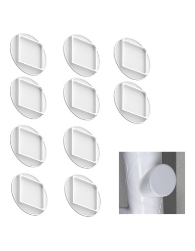 10 Tapas de Vaso Blancas para yPods Gardyn - Protección Doble