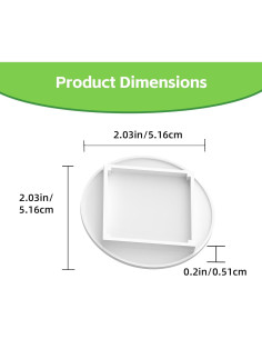 10 Tapas de Vaso Blancas para yPods Gardyn - Protección Doble 2