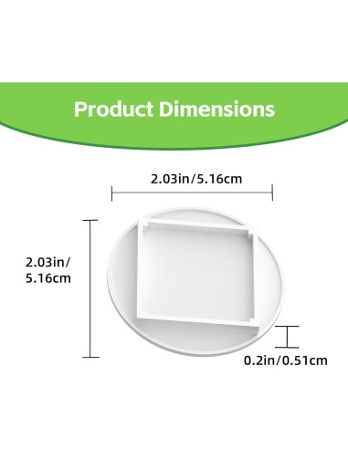 10 Tapas de Vaso Blancas para yPods Gardyn - Protección Doble
