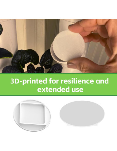 10 Tapas de Vaso Blancas para yPods Gardyn - Protección Doble