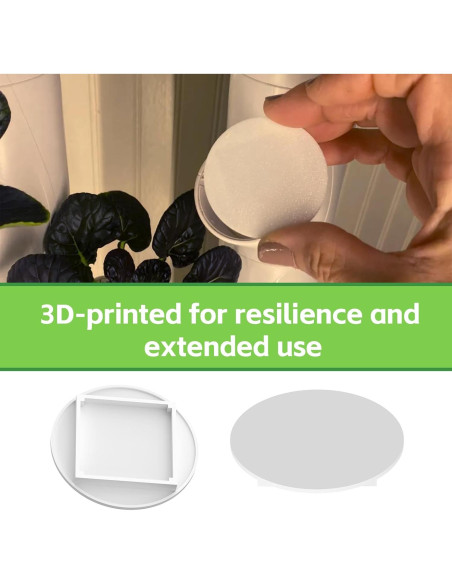 10 Tapas de Vaso Blancas para yPods Gardyn - Protección Doble