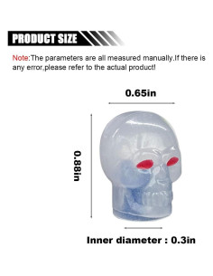 4 Tapas de Válvula de Neumático Luminosa BDZMC Azul 2