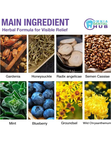 20 PARES Parches Herbales para Ojos OMNIA ONE - Alivio Refrescante