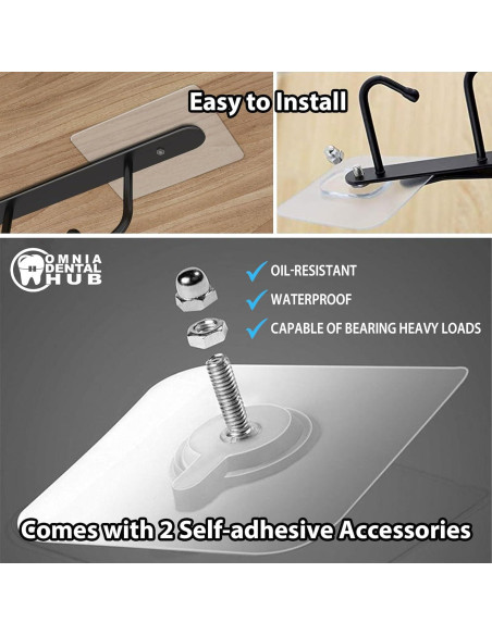 Organizador de Bolsas Ziplock Omnia ONE 4 PCs Ajustable Negro