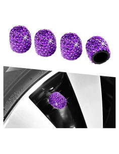 Tapones de Válvula de Neumático Kewucn Brillantes 4 Pcs