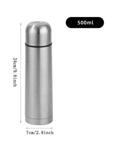 Botella Térmica Aislada AEEISTNY 500ml Acero Inoxidable 2