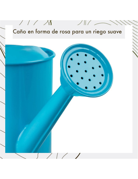 Regadera para Niños Homarden 0.94L Metal Azul