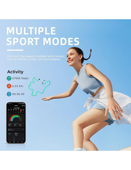 Anillo Inteligente Táctil Pro 10ATM Control Remoto Negro 11