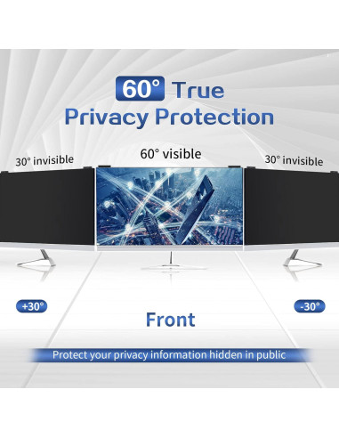 Filtro de Pantalla de Privacidad 24" Verponity 9H Antirrobo