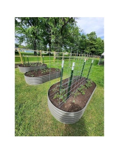 Caja de Jardín Elevada Anleolife 2.44x1.22m Galvanizada 2