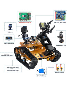 Kit de Coche Robot Smart WiFi XIAOR GEEK con Cámara HD 2DOF 2