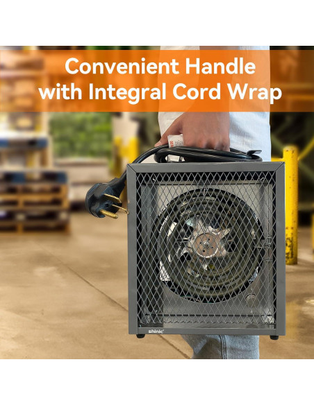 Calentador Eléctrico Industrial Shinic 240V 4800W Portátil