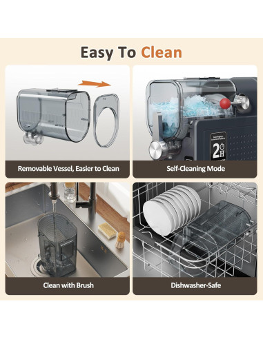 Máquina de Slushie WIZAURA SM-BLK02 Profesional 11.97kg