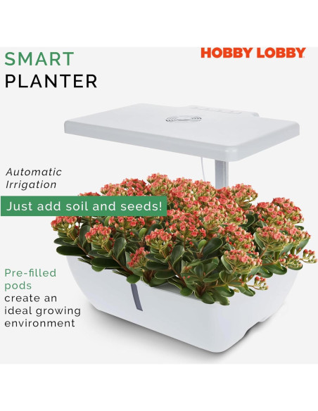 Kit de Jardín Hidropónico Hobby Lobby 12 Cápsulas 6.5L Blanco