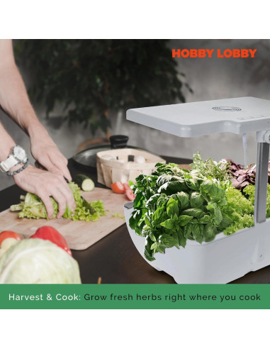 Kit de Jardín Hidropónico Hobby Lobby 12 Cápsulas 6.5L Blanco