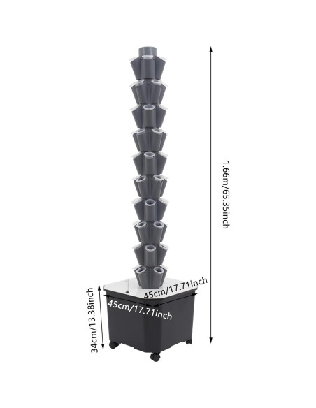 Sistema de Cultivo Hidropónico Banborba 50 Plantas Vertical 45L
